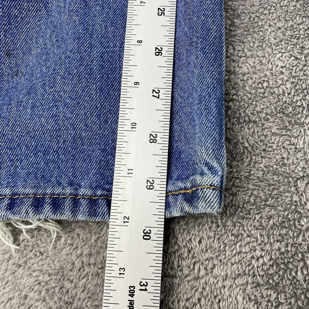 Levis 516 Classic Straight Jeans Mens 38x32 Blue Medium Wash High‎ Rise Vintage